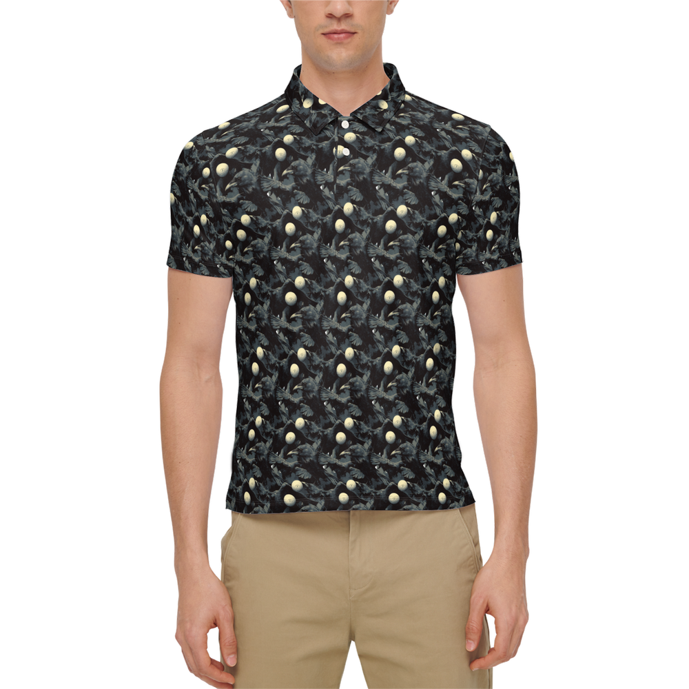 Flamin' Fun | Damn the Crows | Slim Tech Golf Polo