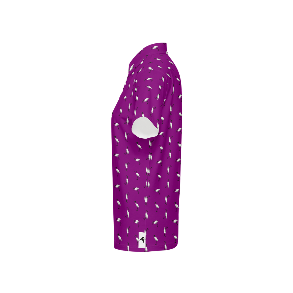 Bin Chic Purple | Women's Bold Fun Luxury Aussie Golf Polo