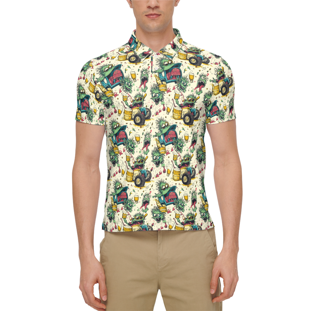 Crazy Caddies | Men's Bold Fun Luxury Aussie Golf Polo