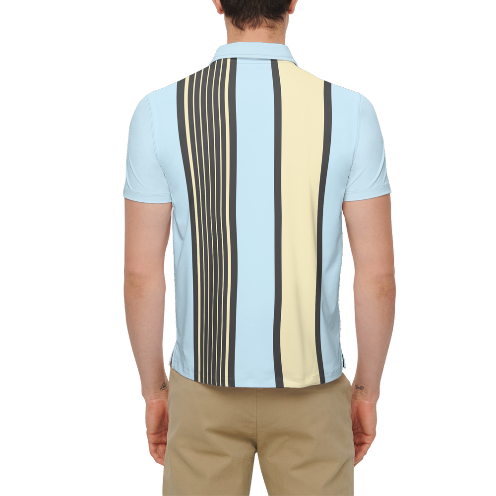 Drop Bear Blue | Men's Bold Funny Luxury Aussie Golf Polos