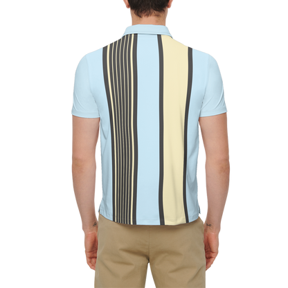 Drop Bear Blue | Men's Bold Funny Luxury Aussie Golf Polos