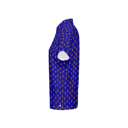Quokkas Blue | Women's Bold Fun Luxury Aussie Golf Polo