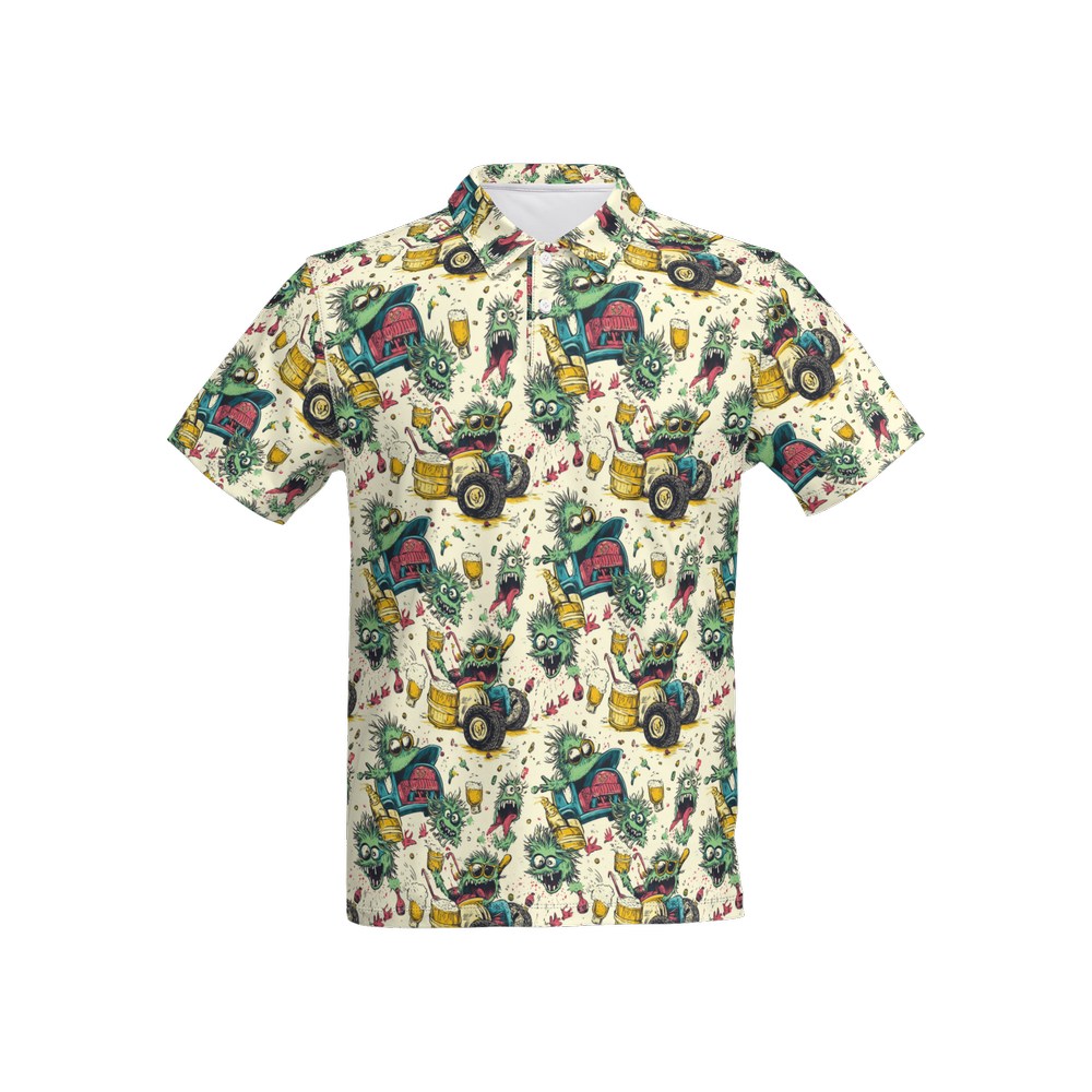 Crazy Caddies | Men's Bold Fun Luxury Aussie Golf Polo