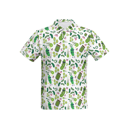 Cool Cucumber | Men's Bold Fun Luxury Aussie Golf Polo