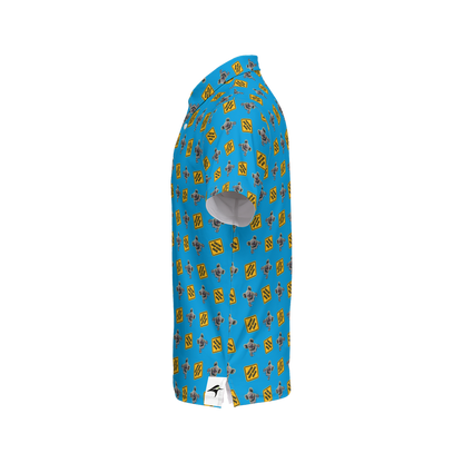 OG Drop Bear Blue | Men's Bold Funny Luxury Aussie Golf Polo