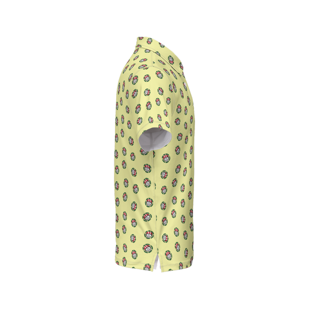 Best Shot Yellow | Men's Bold Funny Luxury Aussie Golf Polo