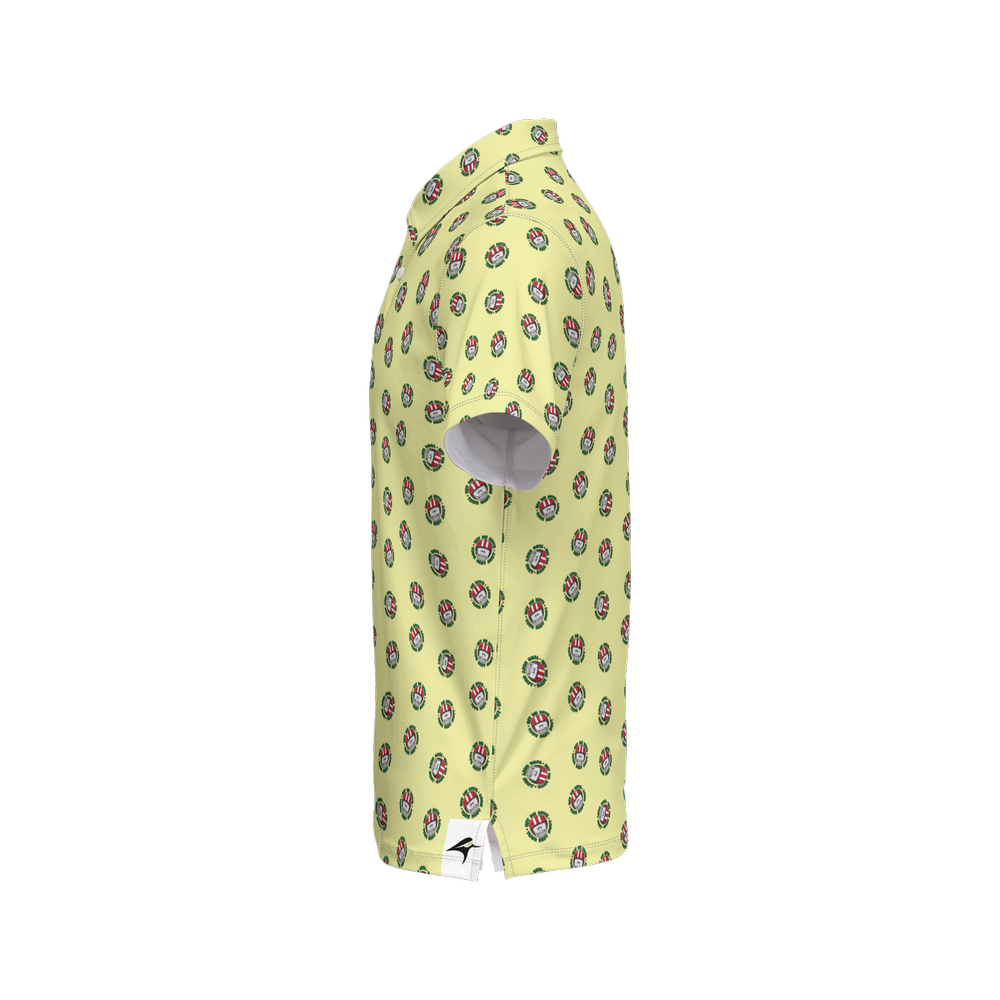 Best Shot Yellow | Men's Bold Funny Luxury Aussie Golf Polo