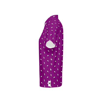 Bin Chic Purple | Women's Bold Fun Luxury Aussie Golf Polo