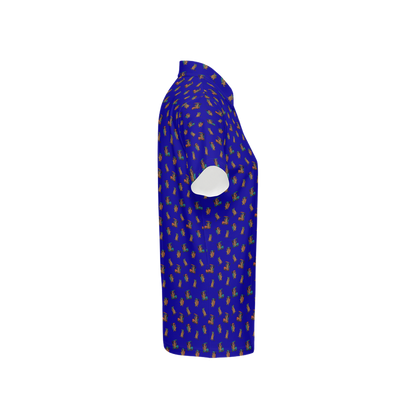 Quokkas Blue | Women's Bold Fun Luxury Aussie Golf Polo