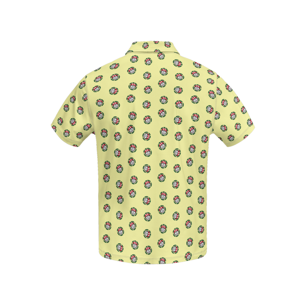 Best Shot Yellow | Men's Bold Funny Luxury Aussie Golf Polo