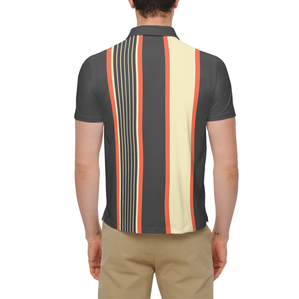 Drop Bear Orange | Men's Bold Funny Luxury Aussie Golf Polo