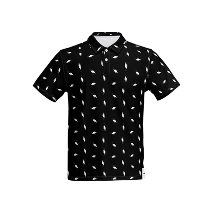 Bin Chic Black | Men's Bold Fun Luxury Aussie Golf Polo