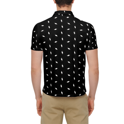 Bin Chic Black | Men's Bold Fun Luxury Aussie Golf Polo