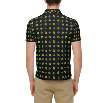 OG Drop Bear Black | Men's Bold Funny Luxury Aussie Golf Polo