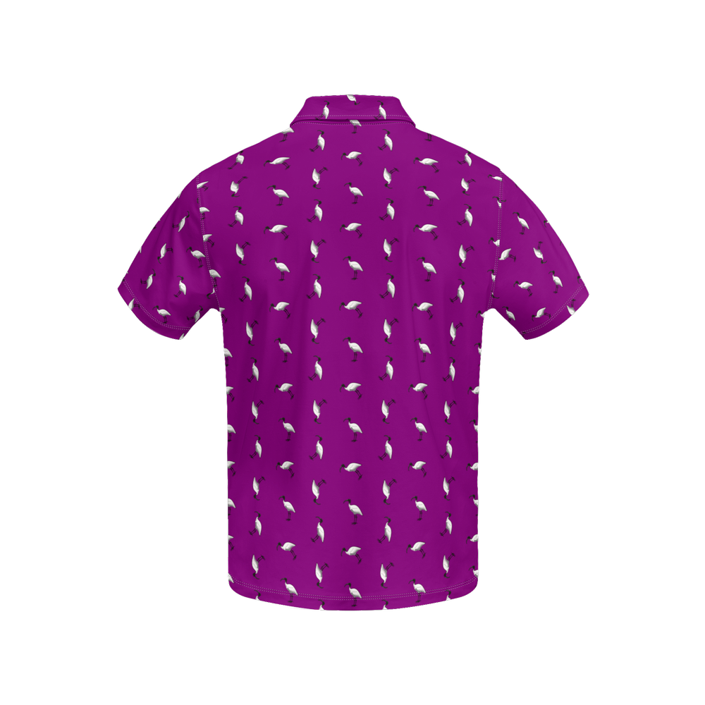 Bin Chic Purple | Men's Bold Fun Luxury Aussie Golf Polo