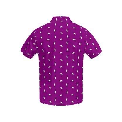 Bin Chic Purple | Men's Bold Fun Luxury Aussie Golf Polo