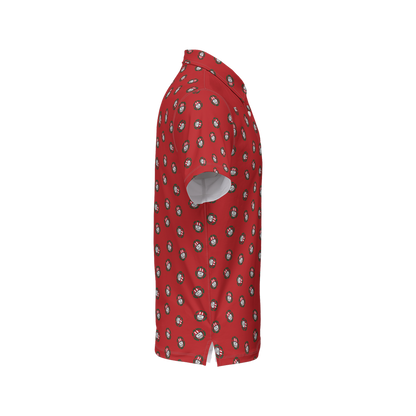 Best Shot Red | Men's Bold Funny Luxury Aussie Golf Polo