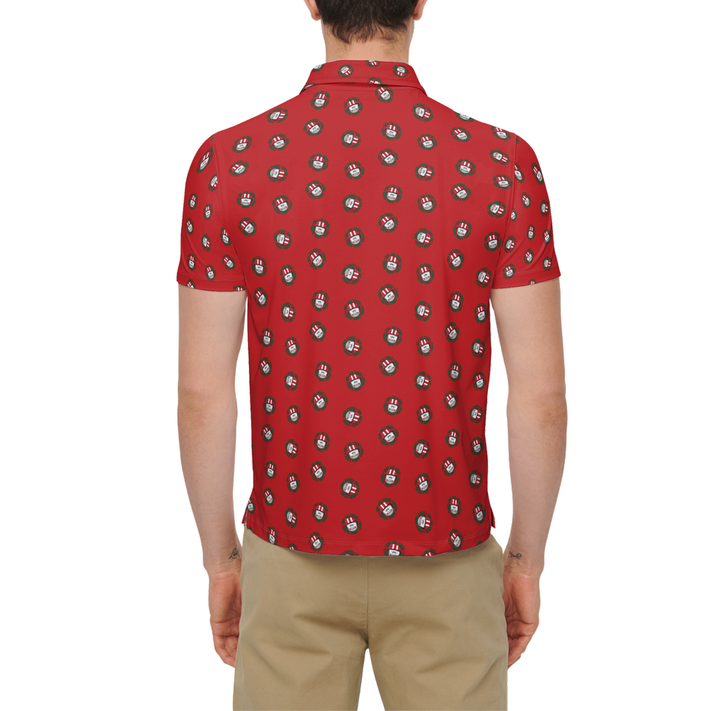 Best Shot Red | Men's Bold Funny Luxury Aussie Golf Polo