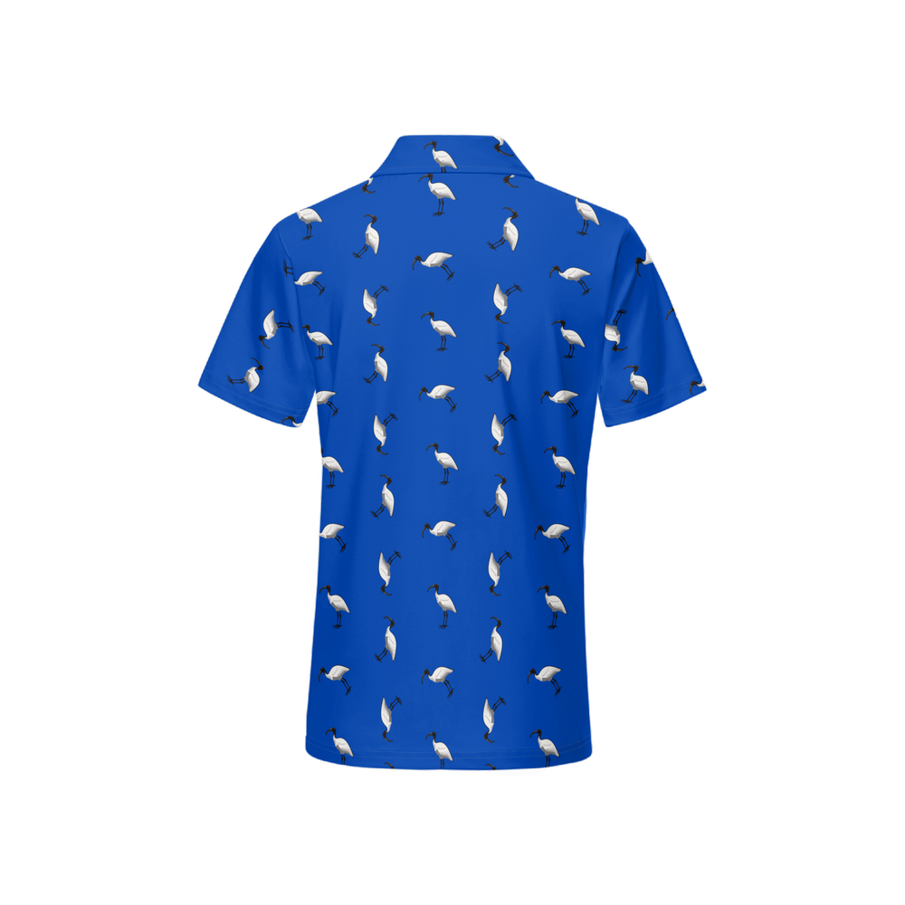 Bin Chic Blue | Women's Bold Fun Luxury Aussie Golf Polo