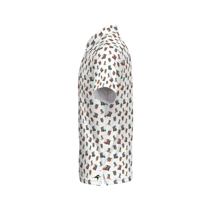 Quokkas White | Men's Bold Funny Luxury Aussie Golf Polo