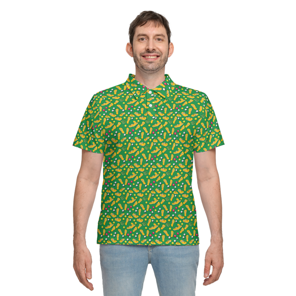 Thongs | Men's Bold Funny Luxury Aussie Golf Polo
