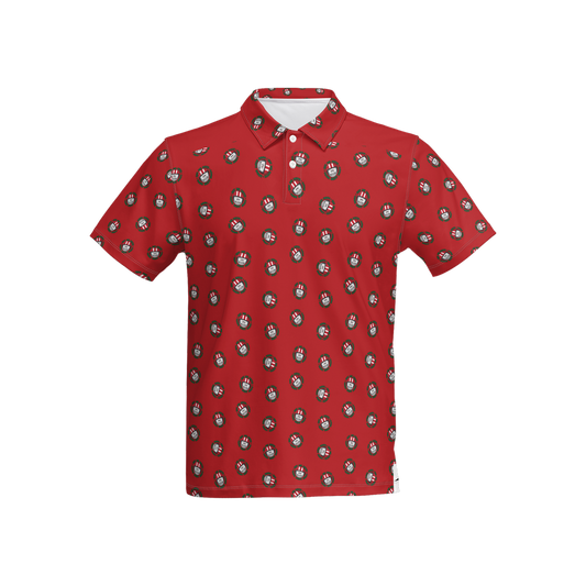 Best Shot Red | Men's Bold Funny Luxury Aussie Golf Polo