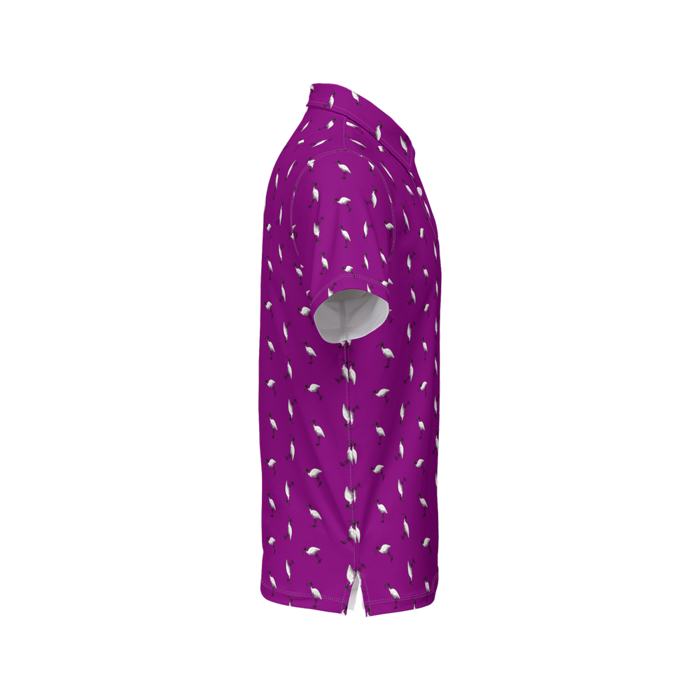 Bin Chic Purple | Men's Bold Fun Luxury Aussie Golf Polo