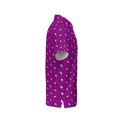Bin Chic Purple | Men's Bold Fun Luxury Aussie Golf Polo