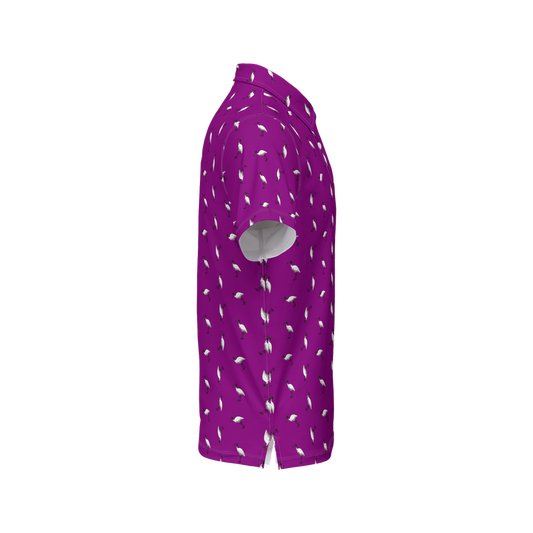 Bin Chic Purple | Men's Bold Fun Luxury Aussie Golf Polo