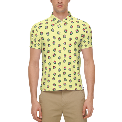 Best Shot Yellow | Men's Bold Funny Luxury Aussie Golf Polo