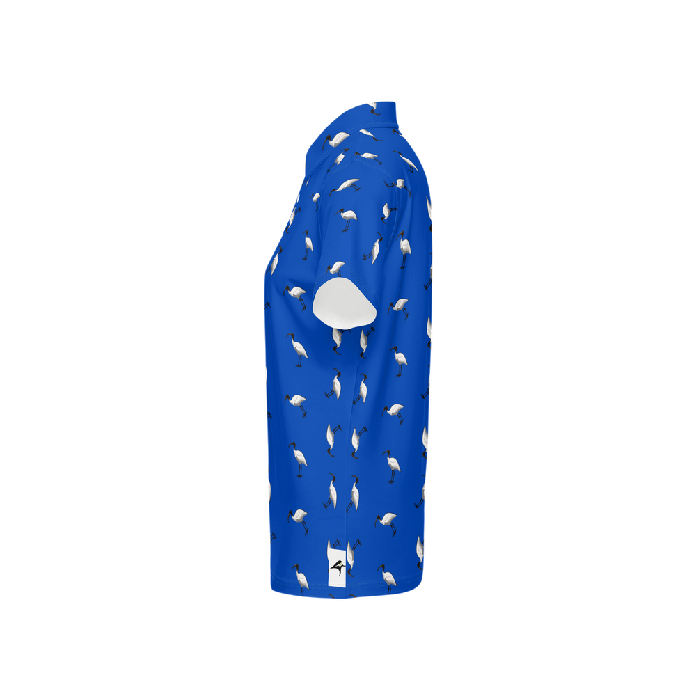 Bin Chic Blue | Women's Bold Fun Luxury Aussie Golf Polo