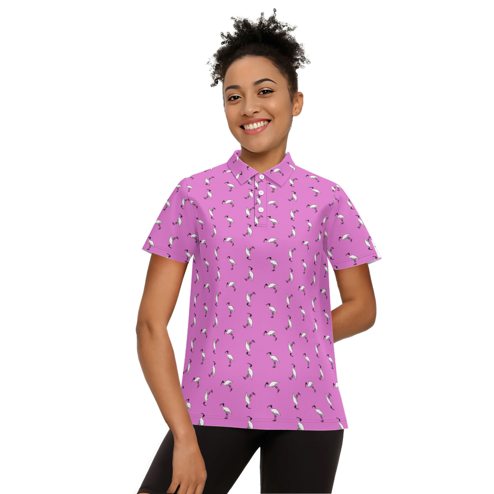 Bin Babe Pink | Comfort Tech Golf Polo