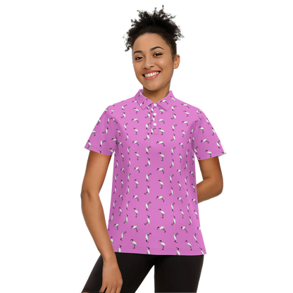 Bin Babe Pink | Comfort Tech Golf Polo