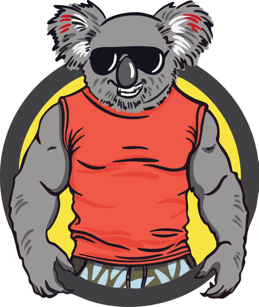 Drop Bear Orange | Men's Bold Funny Luxury Aussie Golf Polo