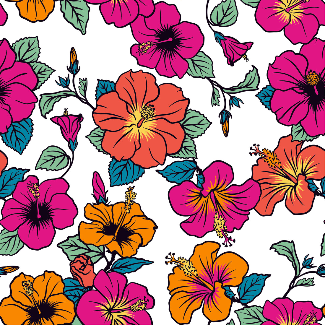 Hibiscus | Women's Bold Funny Luxury Aussie Golf Polo