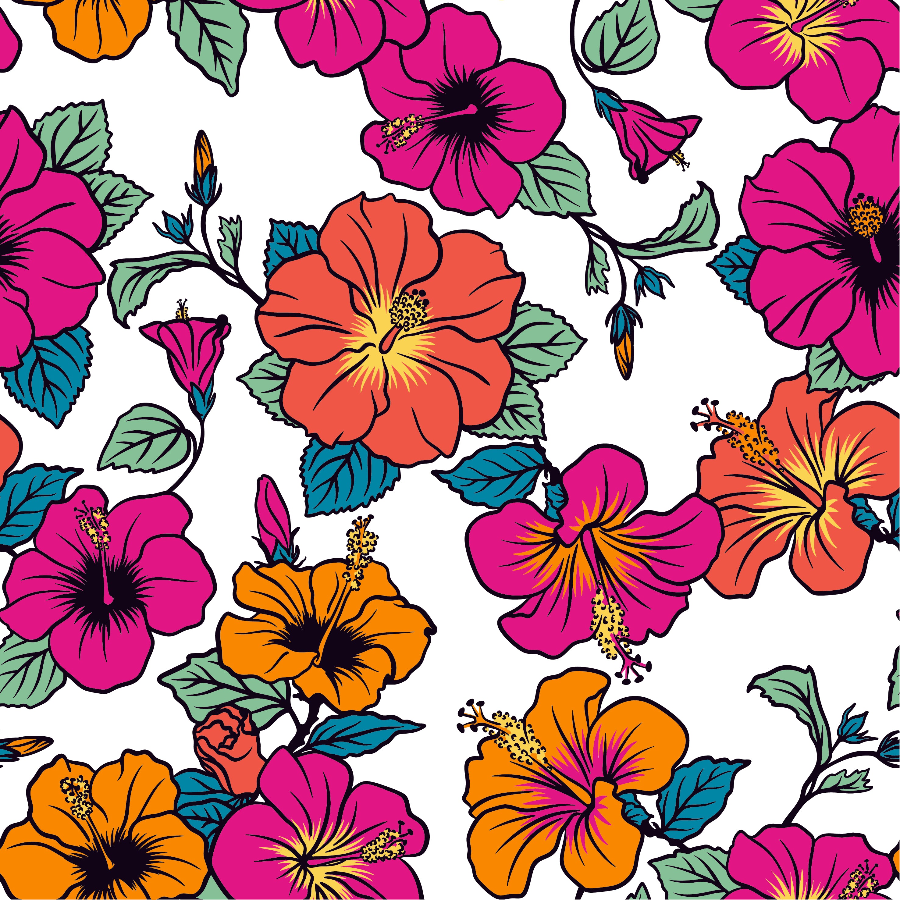 Hibiscus | Women's Bold Funny Luxury Aussie Golf Polo