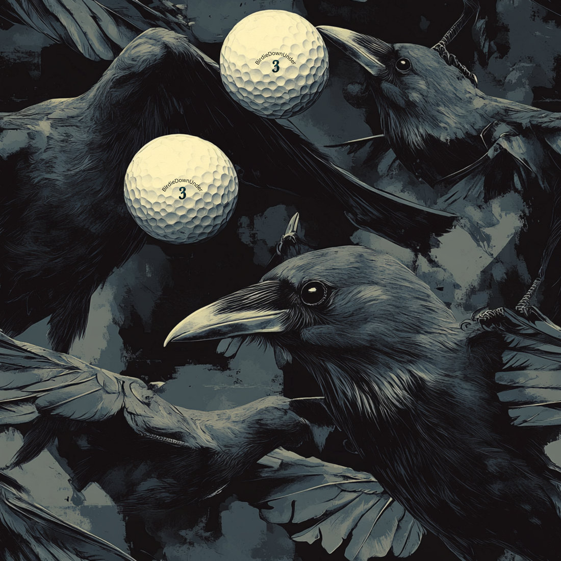 Crows | Men's Bold Fun Luxury Aussie Golf Polo