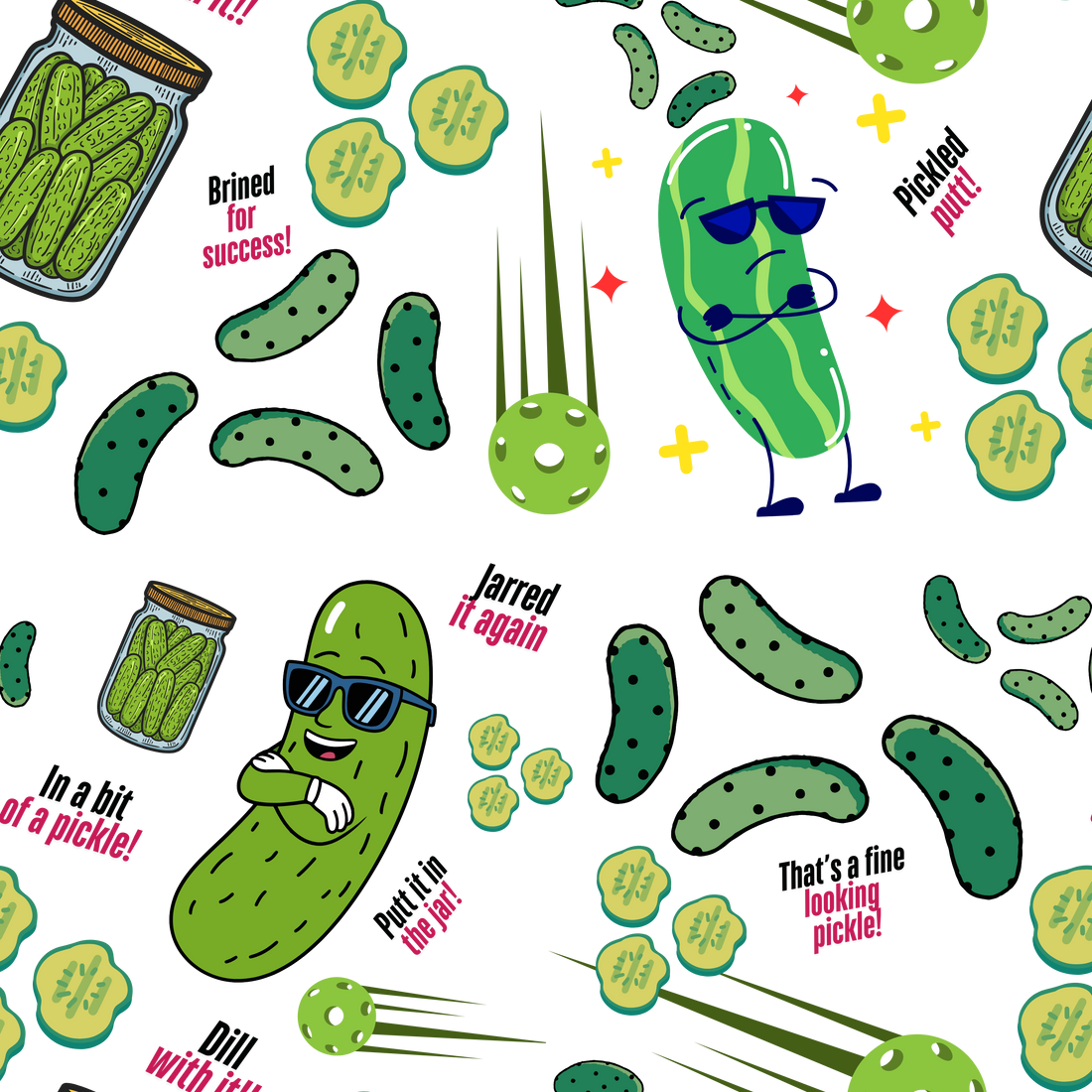 Cool Cucumber | Men's Bold Fun Luxury Aussie Golf Polo