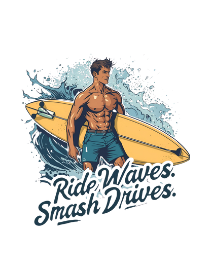 Ride Waves. Smash Drives | Classic Unisex Crewneck T-shirt