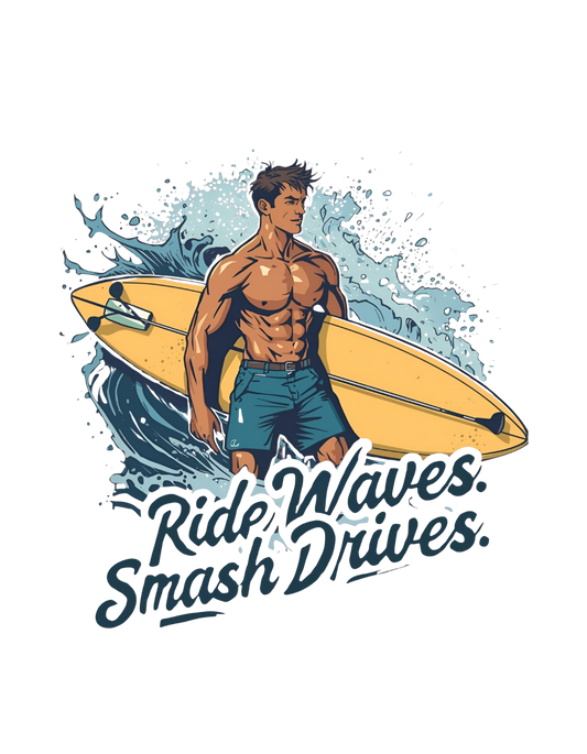 Ride Waves. Smash Drives | Classic Unisex Crewneck T-shirt