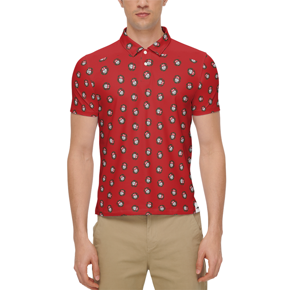 Best Shot Red | Men's Bold Funny Luxury Aussie Golf Polo