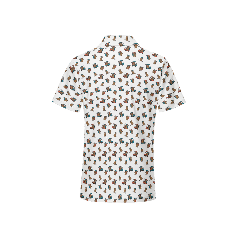 Quokkas White | Women's Bold Funny Luxury Aussie Golf Polo