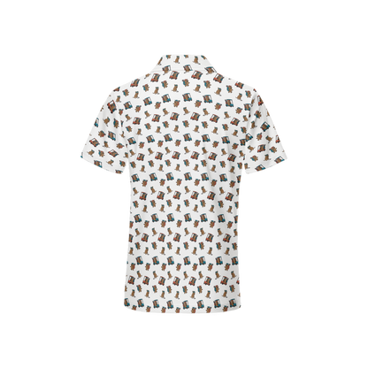 Quokkas White | Women's Bold Funny Luxury Aussie Golf Polo
