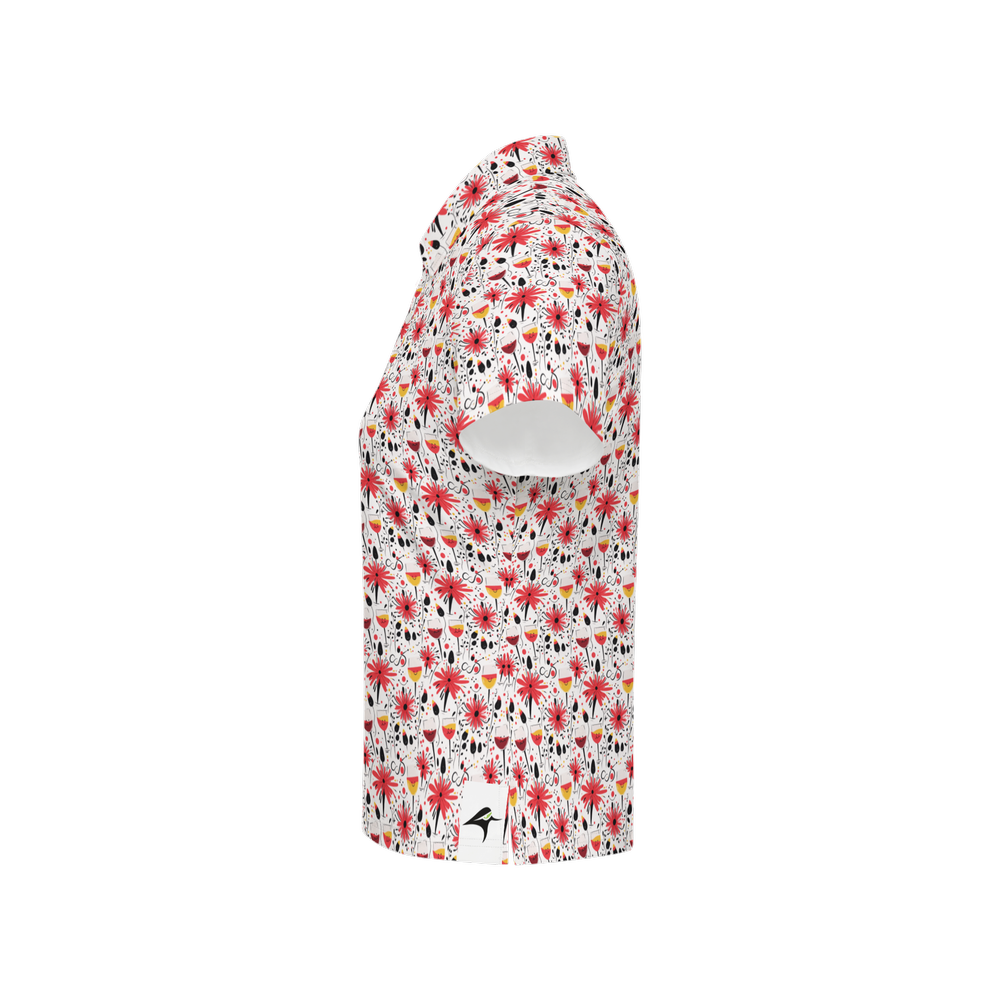 Grapes 'n Grevillea | Women's Bold Fun Luxury Aussie Golf Polo