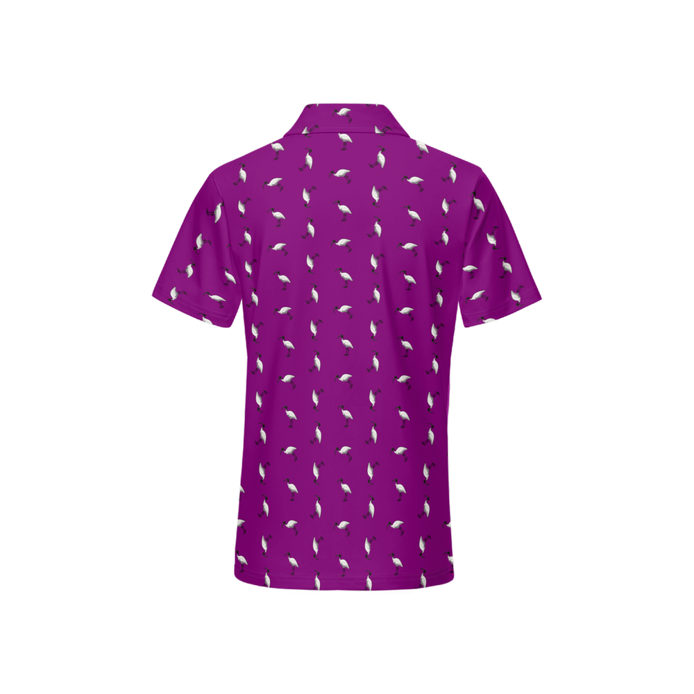 Bin Chic Purple | Women's Bold Fun Luxury Aussie Golf Polo