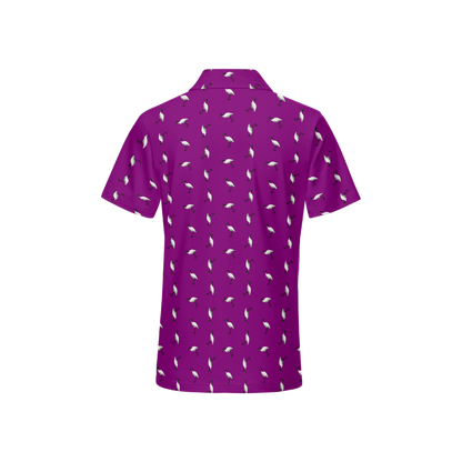 Bin Chic Purple | Women's Bold Fun Luxury Aussie Golf Polo