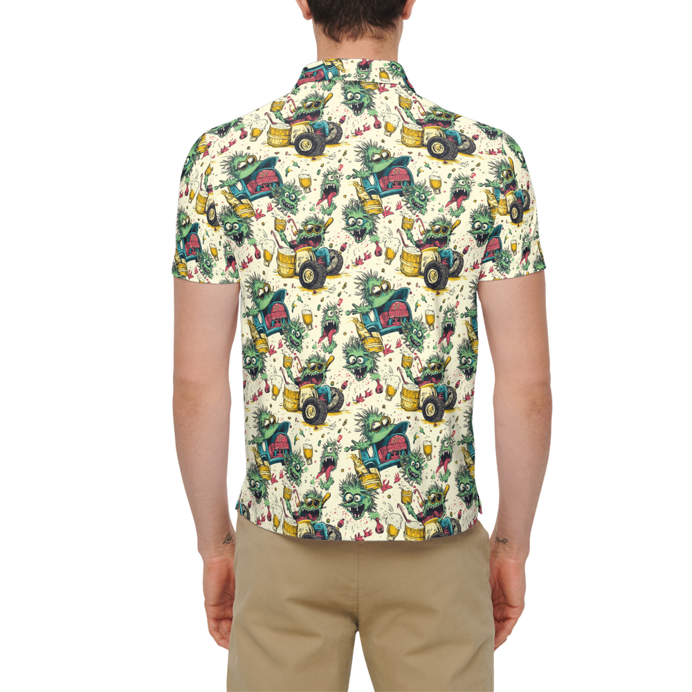 Crazy Caddies | Men's Bold Fun Luxury Aussie Golf Polo
