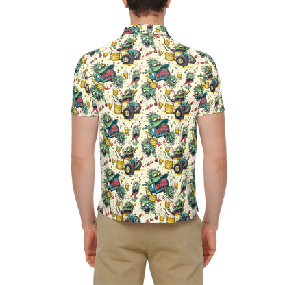 Crazy Caddies | Men's Bold Fun Luxury Aussie Golf Polo