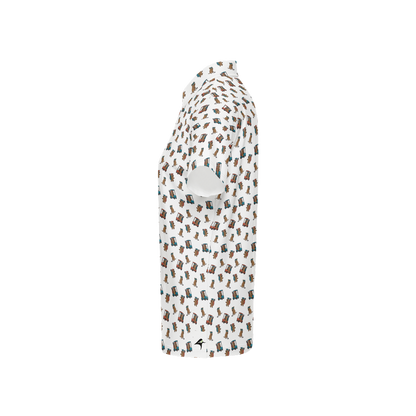 Quokkas White | Women's Bold Funny Luxury Aussie Golf Polo