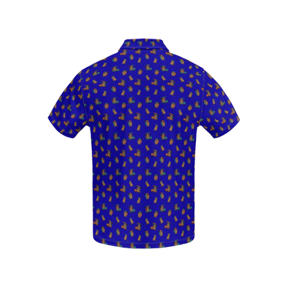 Quokkas Blue | Men's Bold Funny Luxury Aussie Golf Polo